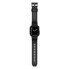 Заредете изображение във визуализатора на галерията – Kingxbar CYF537 2in1 Armored Case for Apple Watch SE, 8, 7, 6, 5, 4, 3, 2, 1 (45, 44, 42 mm) with strap black
