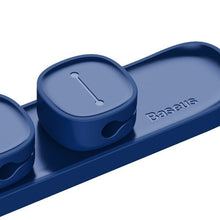 Заредете изображение във визуализатора на галерията – BASEUS cable organizer Cross Peas Cable Clip Blue ACWDJ-03
