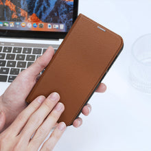 Заредете изображение във визуализатора на галерията – Dux Ducis Skin X2 case Samsung Galaxy S23+ flip case wallet stand brown
