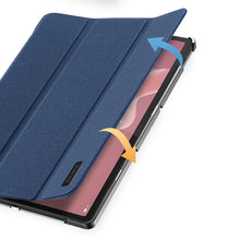 Заредете изображение във визуализатора на галерията – Dux Ducis Domo smart sleep case for Lenovo Tab P12 12.7&#39;&#39; tablet - blue
