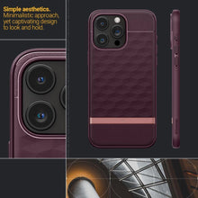 Заредете изображение във визуализатора на галерията – Caseology Parallax Mag case with MagSafe for iPhone 15 Pro - burgundy
