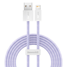 Заредете изображение във визуализатора на галерията – Baseus Dynamic 2 Series cable USB-A - Lightning 2.4A 480Mbps 2m purple
