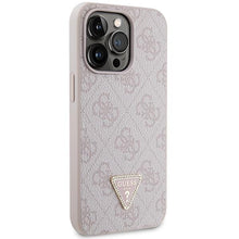 Заредете изображение във визуализатора на галерията – Guess GUHCP13XP4TDSCPP case for iPhone 13 Pro Max 6.7" - pink Crossbody 4G Metal Logo
