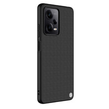 Заредете изображение във визуализатора на галерията – Nillkin Textured Case for Xiaomi Redmi Note 12 Pro / Poco X5 Pro 5G Reinforced Nylon Cover Black
