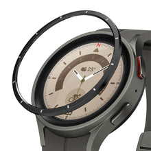 Заредете изображение във визуализатора на галерията – Ringke Bezel Styling Overlay Cover for Samsung Galaxy Watch 5 Pro 45mm Stainless Steel for Watch Case Outer Rim Black
