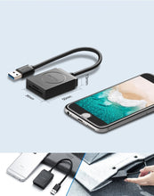 Заредете изображение във визуализатора на галерията – Ugreen SD / micro SD card reader to USB 3.0 black (20250)
