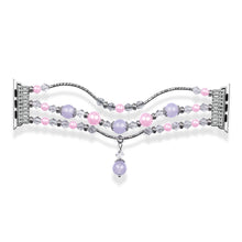 Заредете изображение във визуализатора на галерията – Bracelet loop for Apple Watch 38/40/41 design 4 silver-purple
