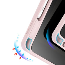 Заредете изображение във визуализатора на галерията – Dux Ducis Magi case for iPad 10.9'' 2022 (10 gen.) cover with stylus holder smart cover stand pink

