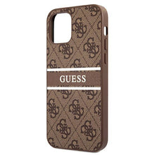 Заредете изображение във визуализатора на галерията – Guess GUHCP12S4GDBR iPhone 12 mini 5.4" brown/brown hardcase 4G Stripe

