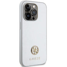 Заредете изображение във визуализатора на галерията – Original Case GUESS Strass Metal Logo GUHCP15XPS4DGPS for Iphone 15 Pro Max silver
