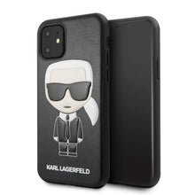 Заредете изображение във визуализатора на галерията – Karl Lagerfeld KLHCN61IKPUBK iPhone 11 6,1" / Xr hardcase czarny/black Ikonic Karl Fullbody
