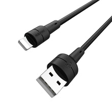Заредете изображение във визуализатора на галерията – Borofone Cable BX30 Silicone - USB to Lightning - 2,4A 1 metre black
