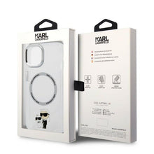 Заредете изображение във визуализатора на галерията – Karl Lagerfeld KLHMP14SHNKCIT iPhone 14 6.1" hardcase transparent Iconic Karl&amp;Choupette Magsafe
