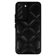 Заредете изображение във визуализатора на галерията – Leather 3D Case for Samsung Galaxy S22 design 3 black
