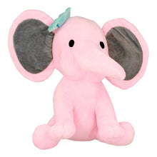 Заредете изображение във визуализатора на галерията – Plush elephant with bow pink
