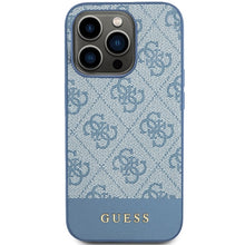 Заредете изображение във визуализатора на галерията – Original Case GUESS hardcase 4G Stripe Collection GUHCP15XG4GLBL for Iphone 15 Pro Max blue
