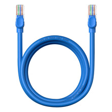 Заредете изображение във визуализатора на галерията – Baseus High Speed ​​Cat 6 RJ-45 1000Mb/s Ethernet cable 2m round - blue
