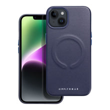 Заредете изображение във визуализатора на галерията – Roar Leather Mag Case - for iPhone 13  navy
