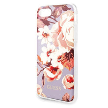 Заредете изображение във визуализатора на галерията – Guess GUHCI8PCUTRFL02 iPhone 7/8/SE 2020 / SE 2022 lilac/lilac N°2 Flower Collection Shiny
