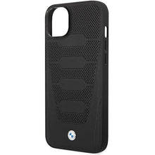 Заредете изображение във визуализатора на галерията – Case BMW BMHCP14S22RPSK iPhone 14 6.1" black/black Leather Seats Pattern
