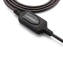 Заредете изображение във визуализатора на галерията – Ugreen active extension cable USB-A (male) - USB-A (female) USB 2.0 480Mb/s 20m black (US121)
