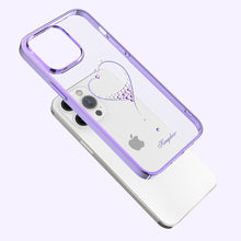 Заредете изображение във визуализатора на галерията – Kingxbar Wish Series case for iPhone 14 Plus decorated with crystals purple
