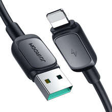 Заредете изображение във визуализатора на галерията – Lightning - USB 2.4A cable 1.2m Joyroom S-AL012A14 - black
