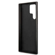 Заредете изображение във визуализатора на галерията – Guess GUHCS22LPSASBBK S22 Ultra S908 czarny/black Saffiano Stripe
