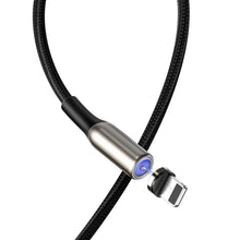 Заредете изображение във визуализатора на галерията – Baseus Zinc magnetic USB cable - Lightning 1.5A 2m black (CALXC-I01)
