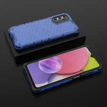 Заредете изображение във визуализатора на галерията – Honeycomb case for Samsung Galaxy A14 armored hybrid cover blue
