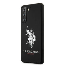 Заредете изображение във визуализатора на галерията – Original faceplate case US POLO USHCS21SSLHRBK for SAMSUNG S21 (Silicone Logo / black)
