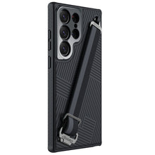 Заредете изображение във визуализатора на галерията – Nillkin Strap Case for Samsung Galaxy S23 Ultra armored case with a wrist strap black
