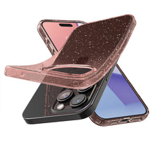 Заредете изображение във визуализатора на галерията – Spigen Liquid Crystal Glitter, rose quartz - iPhone 15 Pro
