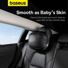 Заредете изображение във визуализатора на галерията – Baseus ComfortRide Series car headrest cushion with 2 materials - black
