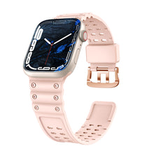 Заредете изображение във визуализатора на галерията – Strap Triple Protection strap for Apple Watch Ultra, SE, 8, 7, 6, 5, 4, 3, 2, 1 (49, 45, 44, 42 mm) bracelet bracelet pink
