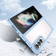 Заредете изображение във визуализатора на галерията – Outer Space Case for Samsung Galaxy Z Fold 3 cover with a flexible frame blue
