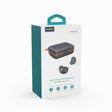 Заредете изображение във визуализатора на галерията – Choetech TWS wireless headphones waterproof with solar panel and built-in 2500mAh powerbank black (BH-T05)
