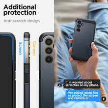 Заредете изображение във визуализатора на галерията – Futerał SPIGEN Tough Armor do SPIGEN A54 5G metal slate
