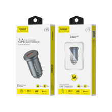 Заредете изображение във визуализатора на галерията – Foneng Car charger C15 - USB - 20W 4A silver
