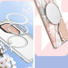 Заредете изображение във визуализатора на галерията – Cosmo Mag Supcase case with MagSafe for Samsung Galaxy S24 Ultra - pink marble
