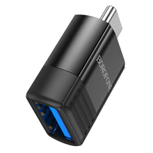 Заредете изображение във визуализатора на галерията – Borofone Adapter BV18 - Type C to USB - black
