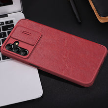 Заредете изображение във визуализатора на галерията – Nillkin Qin Pro for Samsung Galaxy A14 4G red
