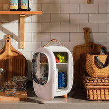 Заредете изображение във визуализатора на галерията – Baseus mini portable travel fridge refrigerator pink (CRBX01-A04) - TopMag
