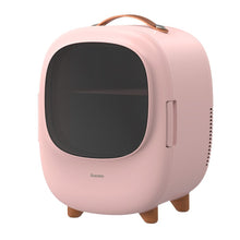 Заредете изображение във визуализатора на галерията – Baseus mini portable travel fridge refrigerator pink (CRBX01-A04) - TopMag
