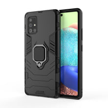 Заредете изображение във визуализатора на галерията – Ring Armor Case Kickstand Tough Rugged Cover for Samsung Galaxy A71 5G black - TopMag

