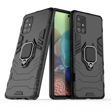 Заредете изображение във визуализатора на галерията – Ring Armor Case Kickstand Tough Rugged Cover for Samsung Galaxy A71 5G black - TopMag
