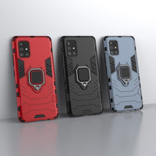 Заредете изображение във визуализатора на галерията – Ring Armor Case Kickstand Tough Rugged Cover for Samsung Galaxy A71 5G black - TopMag

