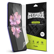 Заредете изображение във визуализатора на галерията – Ringke Invisible Defender 2x Full TPU Coverage Screen Protector for Samsung Galaxy Z Flip - case friendly (IDSG0009) - TopMag
