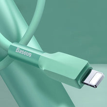 Заредете изображение във визуализатора на галерията – Baseus durable USB - Lightning cable 2,4 A 1 m 480 Mbps green (CALGJ-06) - TopMag

