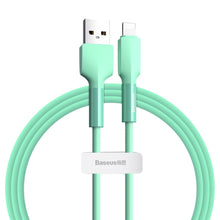 Заредете изображение във визуализатора на галерията – Baseus durable USB - Lightning cable 2,4 A 1 m 480 Mbps green (CALGJ-06) - TopMag
